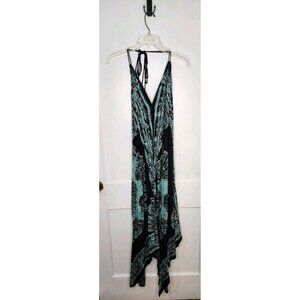 Advance Apparels Free Size Boho Mandala Embroidered 100% Rayon Halter Dress